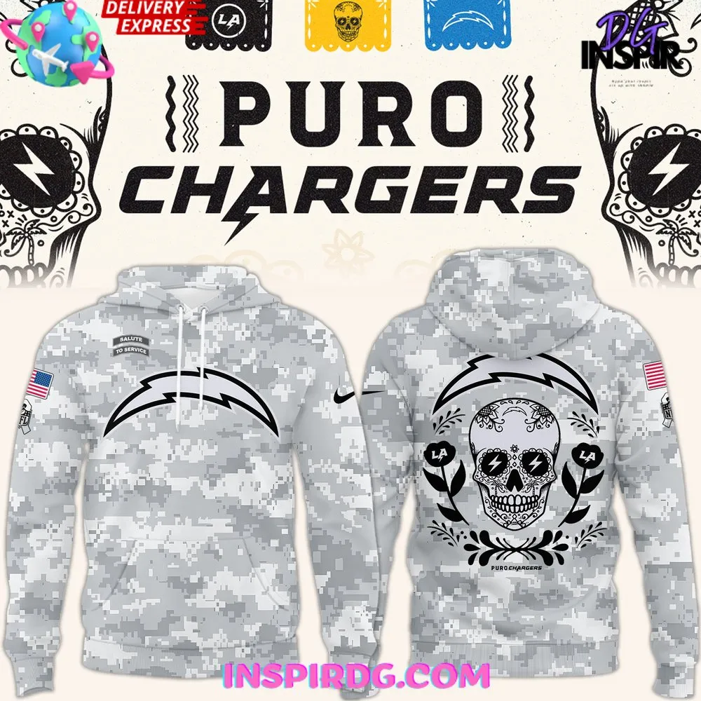 -Los Angeles Chargers Puro Salute Chargers 2024 Hoodie