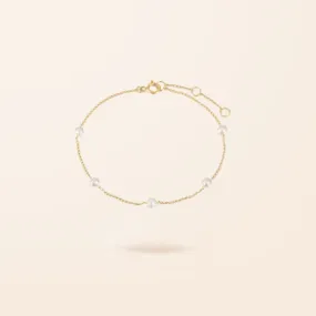 10K Gold Pearls By the Yard Bracelet