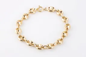 7.5 18k Yellow Gold Mariner Chain Bracelet (14.60g.)