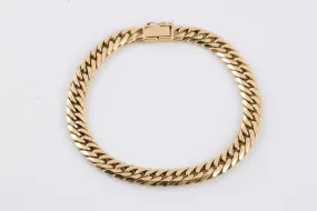 8 18k Yellow Gold Curb Chain Bracelet (29.25g.)