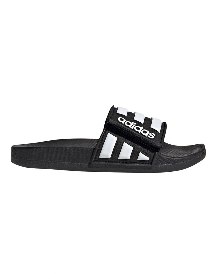 Adilette Comfort Adjustable K Black and White Sandals