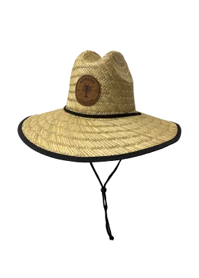 Adreno Straw Hat - Leather Cray Badge