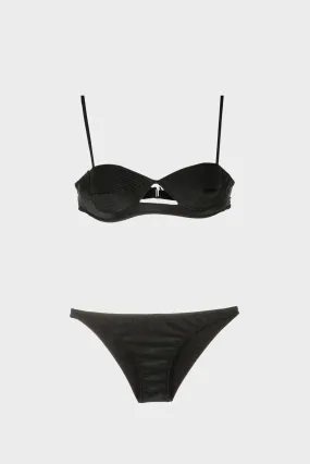 Adriana Degreas - Matelasse Straps Bikini - Black