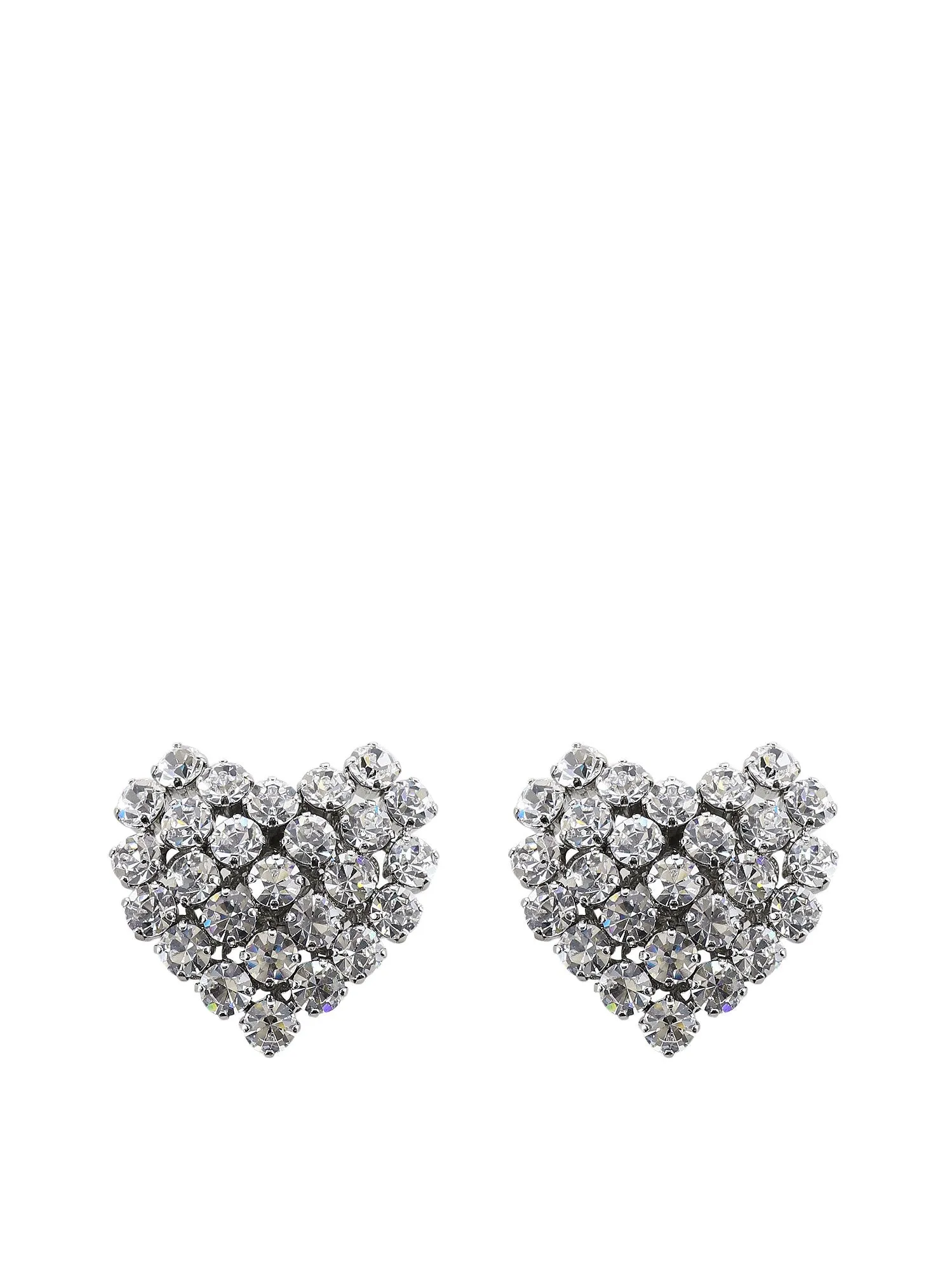 Alessandra Rich Embellished Heart Shaped Earrings