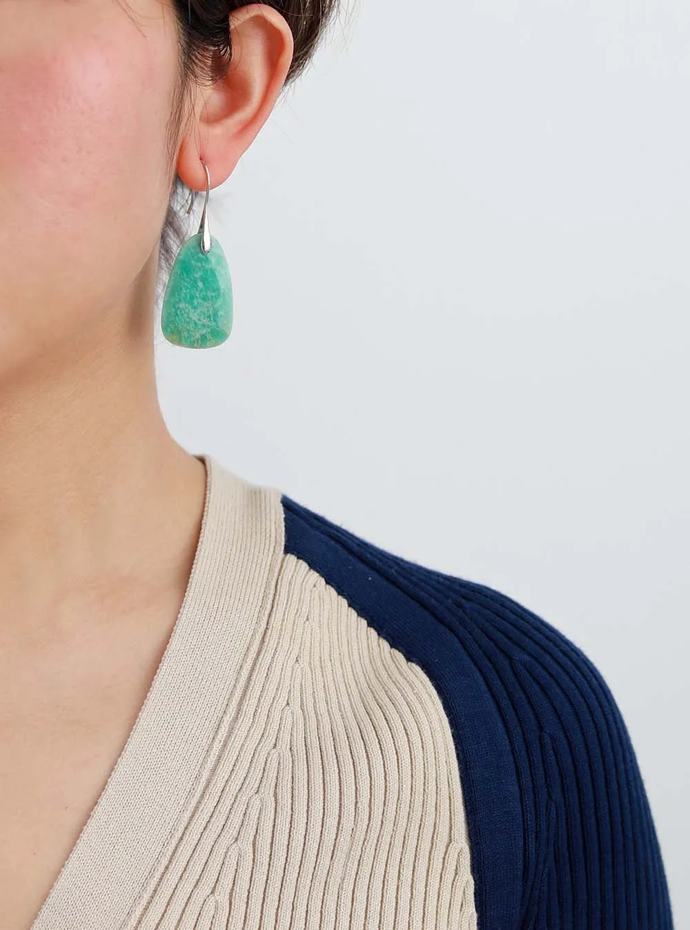 Amazonite Protection Drop Earrings