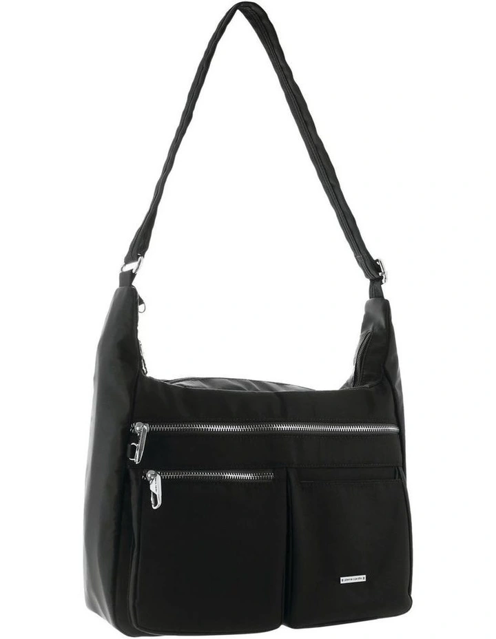 Anti-Theft Cross Body Bag in Black