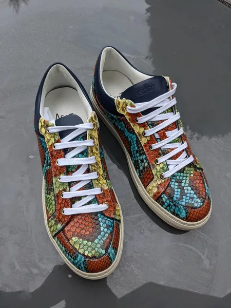 Ascot Sneakers - Rainbow Python - EU 43/ UK 9/ US 10