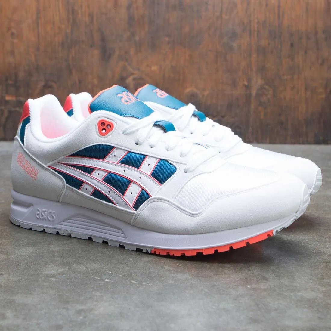 Asics Tiger Men Gel-Saga (white / flash coral)