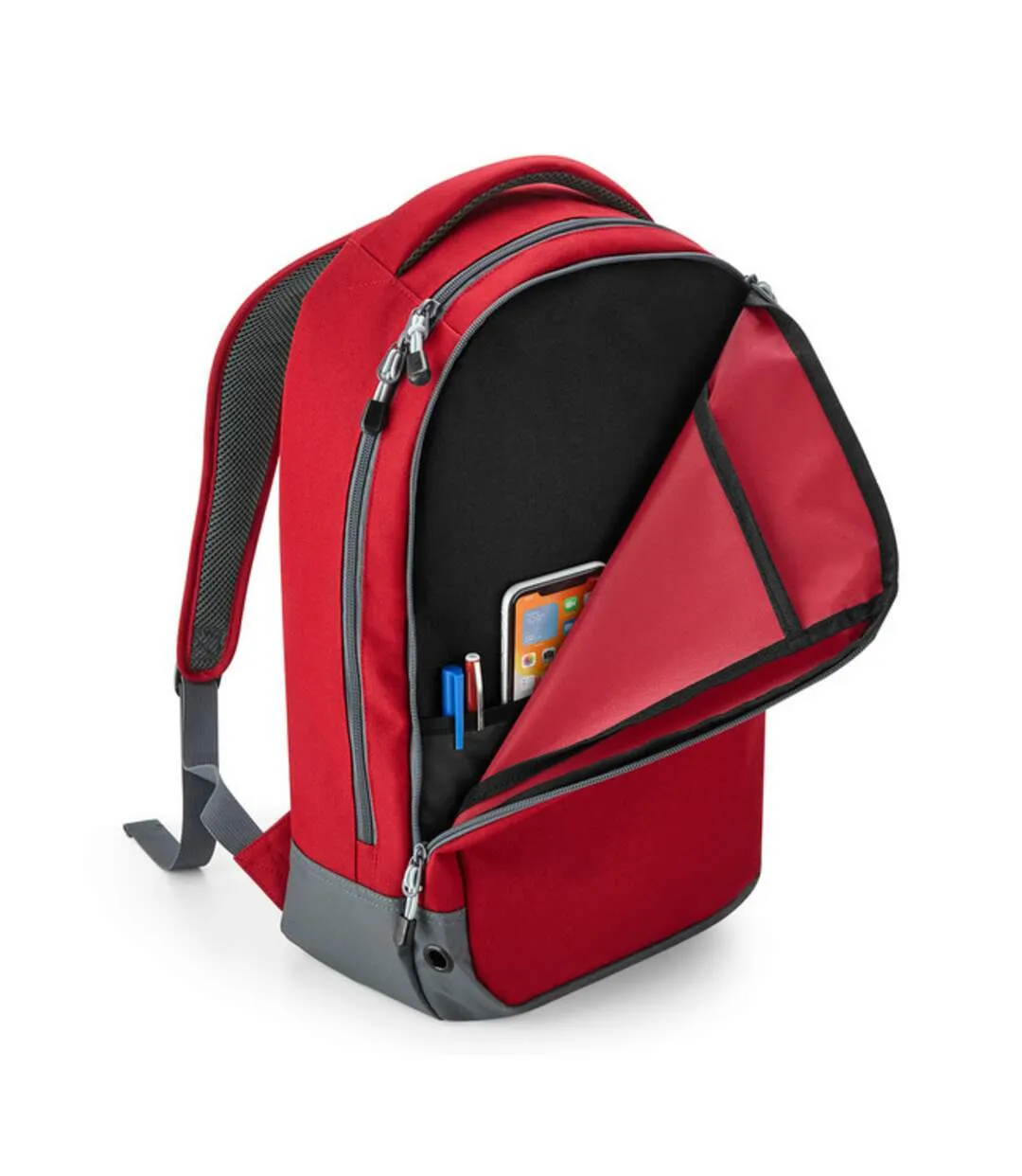 Athleisure sports backpack one size classic red Bagbase