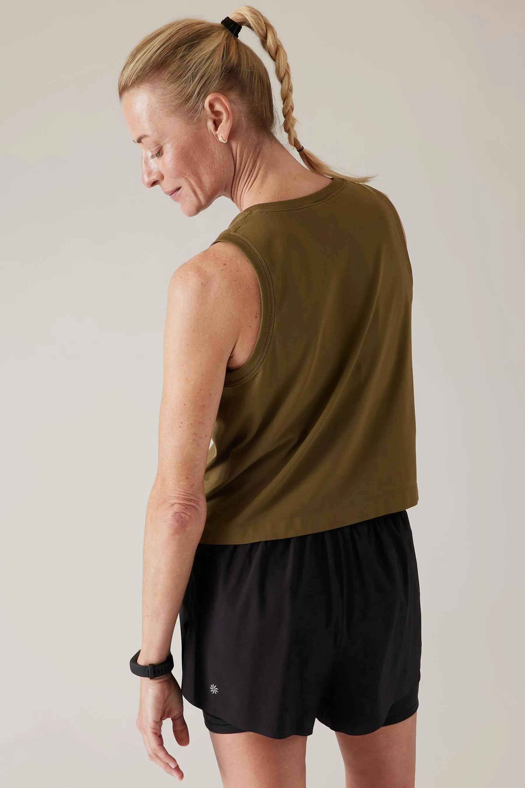 Athleta Green Ether Seamless Tank Vest