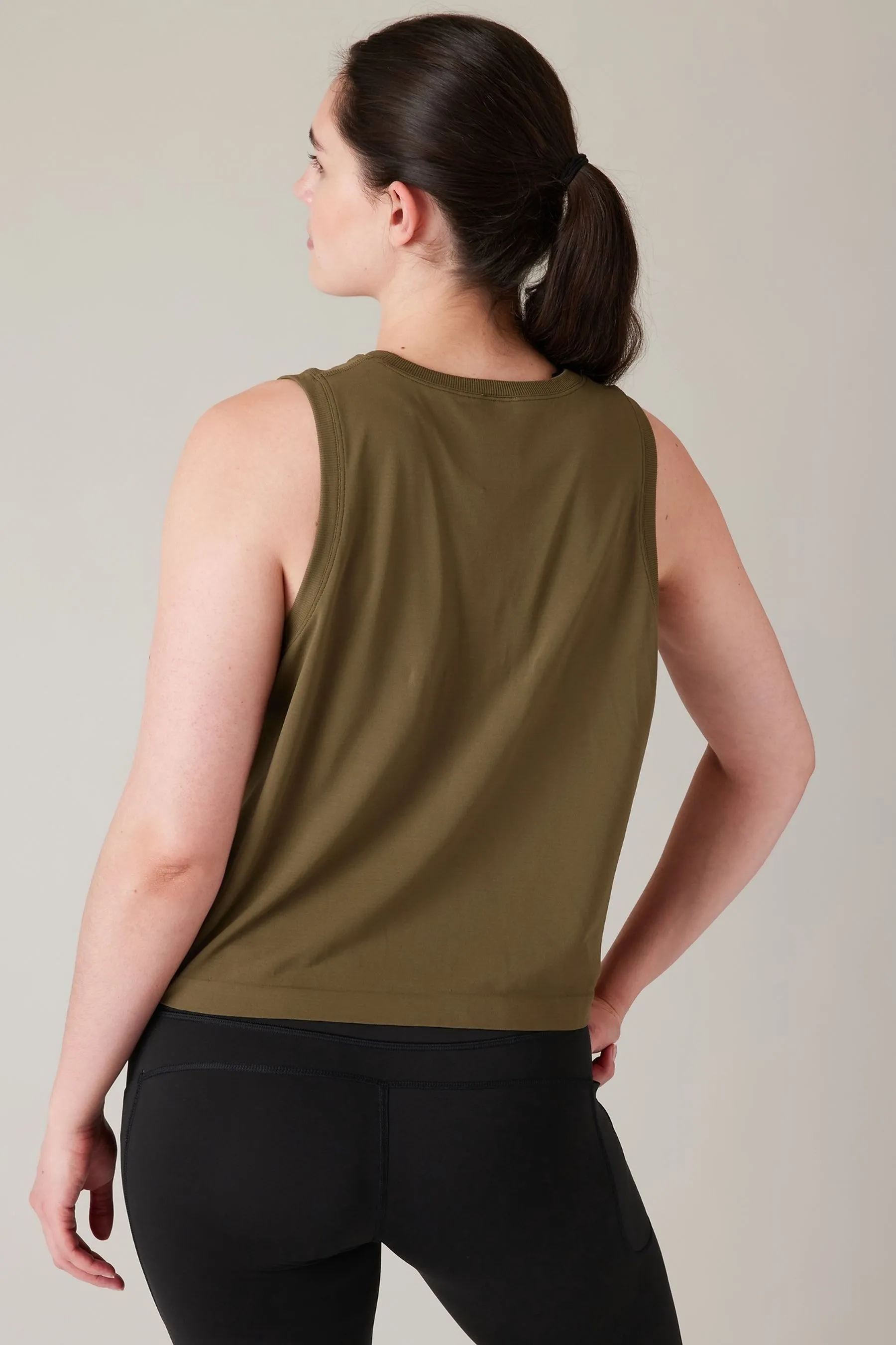 Athleta Green Ether Seamless Tank Vest