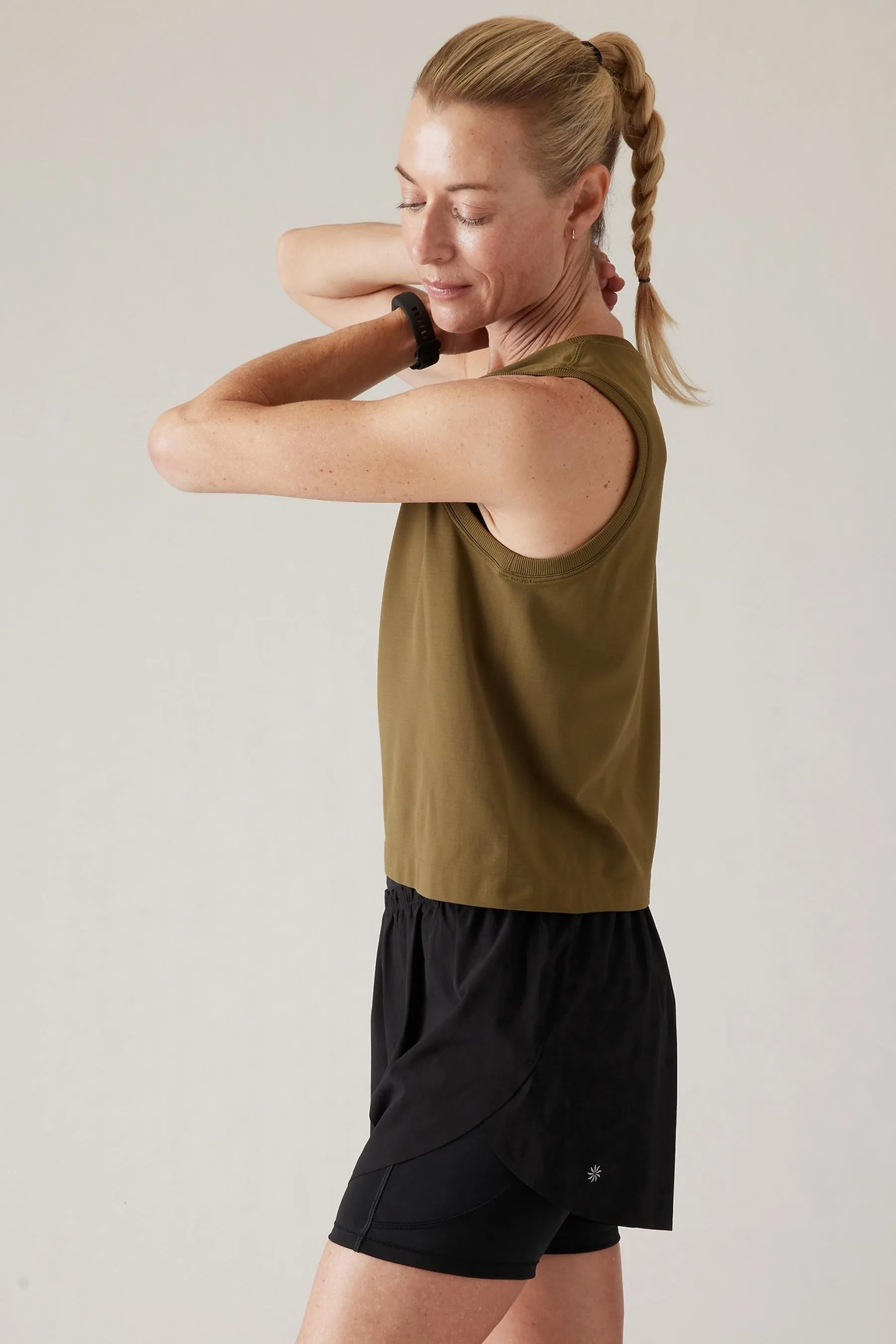 Athleta Green Ether Seamless Tank Vest