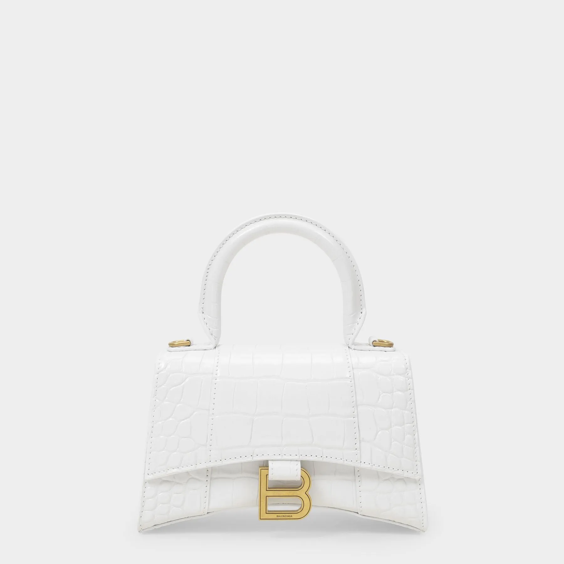 Balenciaga  Hourglass Xs Bag - Balenciaga - White - Leather