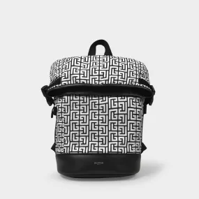 Balmain  City Skate Backpack in Monogram Nylon