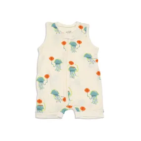 Bamboo Sleeveless Romper (Pixel Jelly Print)