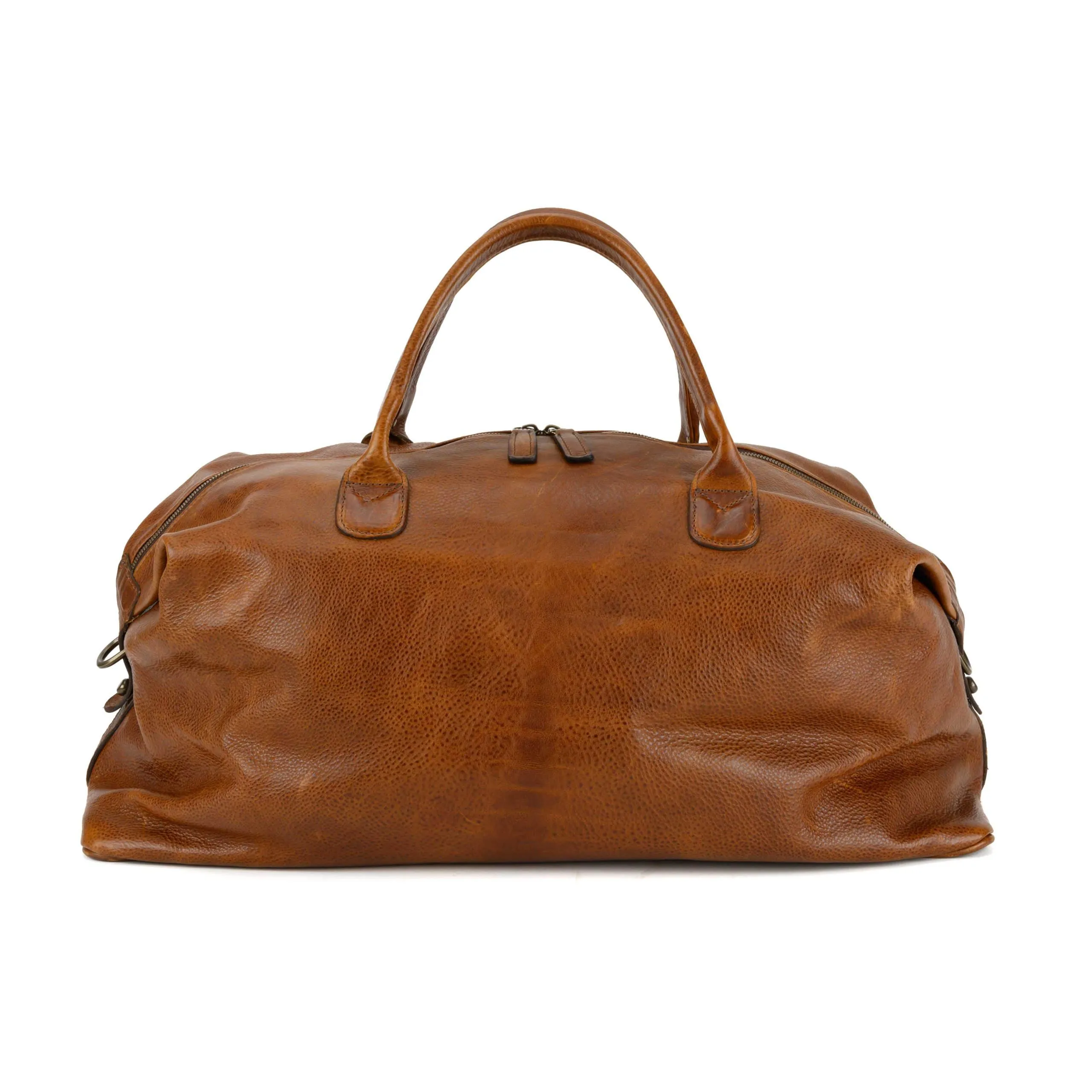 Benedict Leather Weekend Bag- Titan Milled Honey