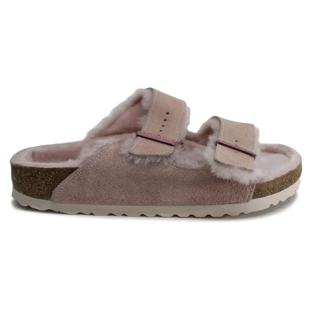 Birkenstock Arizona Shearling Suede Unisex Sandals - UK 4.5