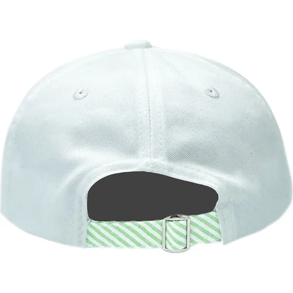 Bits & Bows Golf Flag Baseball Hat, White