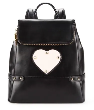 Black Blue Cream Heart Studs Gothic Punk Rock Backpack