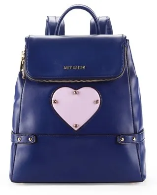 Black Blue Cream Heart Studs Gothic Punk Rock Backpack