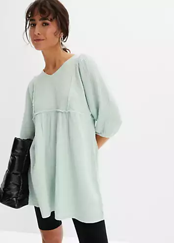 bonprix Cotton Muslin Tunic | Grattan