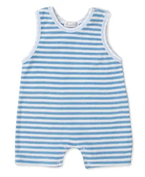 cabana stripe terry romper