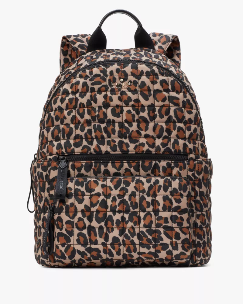 Camden Quilted Leopard Backpack | Kate Spade GB