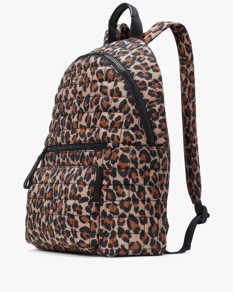 Camden Quilted Leopard Backpack | Kate Spade GB