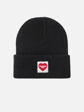 CARHARTT WIP Heart Beanie - Black