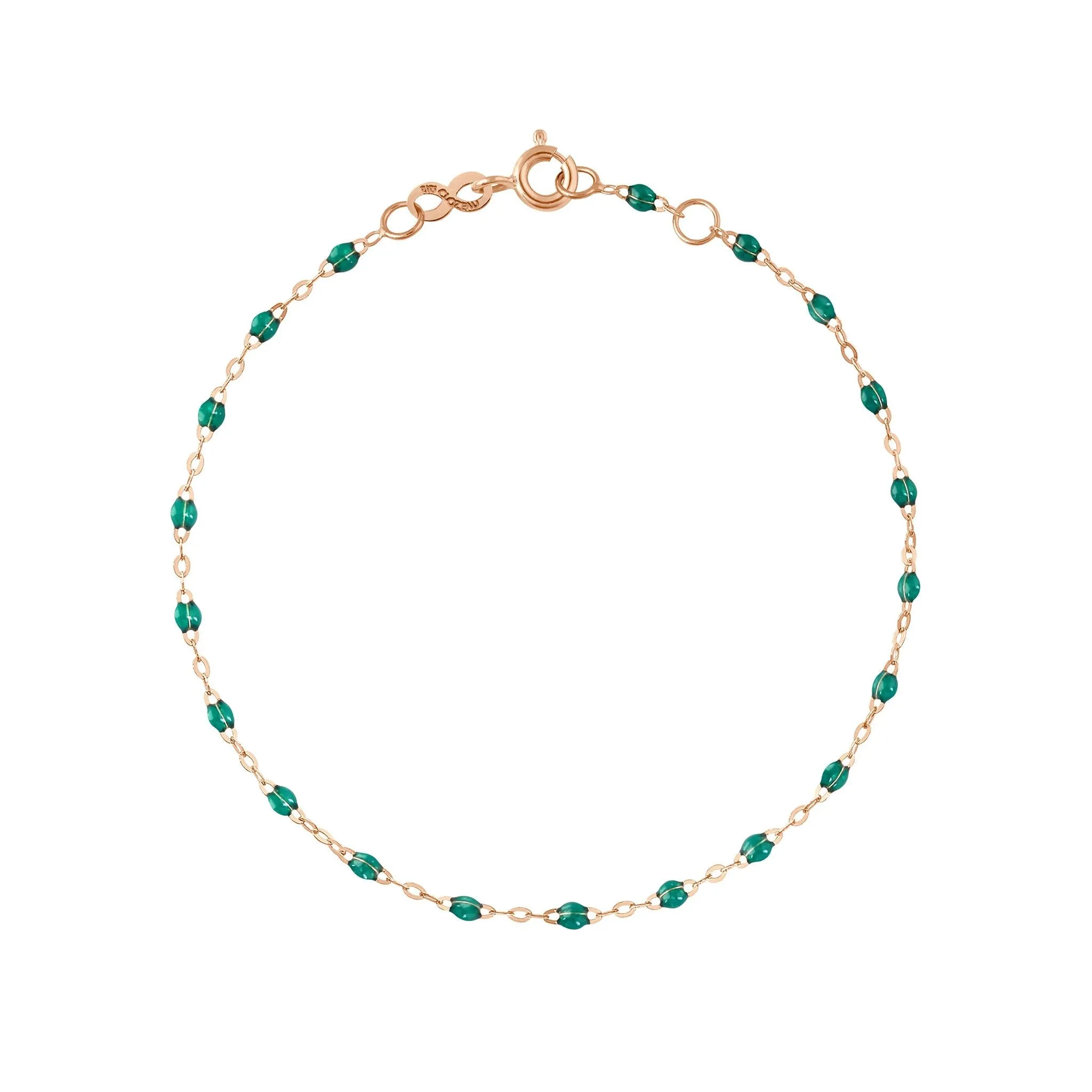 Classic Gigi Emerald bracelet, Rose Gold, 7.5