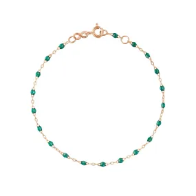 Classic Gigi Emerald bracelet, Rose Gold, 7.5