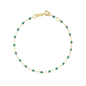 Classic Gigi Emerald bracelet, Yellow Gold, 5.9