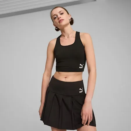 CLASSICS Women's Crop Top | PUMA Black | PUMA New Arrivals | PUMA 