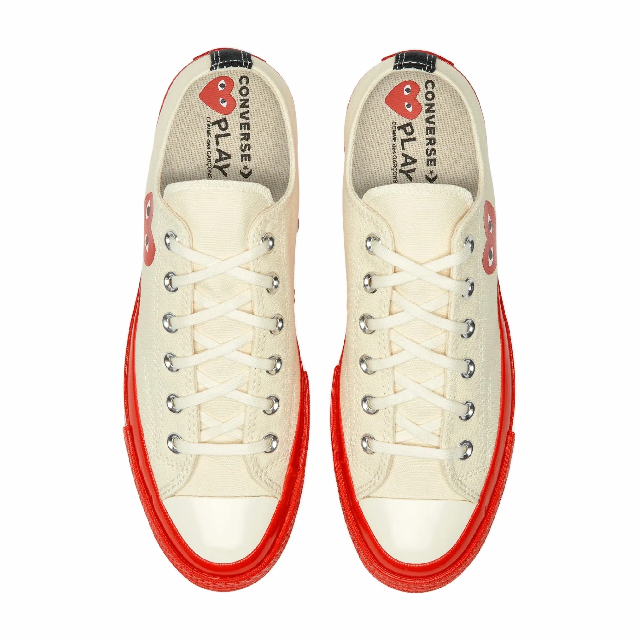 Comme des Garons PLAY Converse Chuck '70 Red Sole Ox (Off White) P1K123