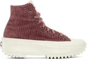 Converse Burgundy Run Star Hike Sneakers