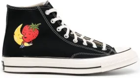 Converse cartoon-print hi-top sneakers Black