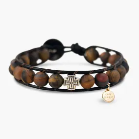 Cross Spirit Tiger Eye Bracelet