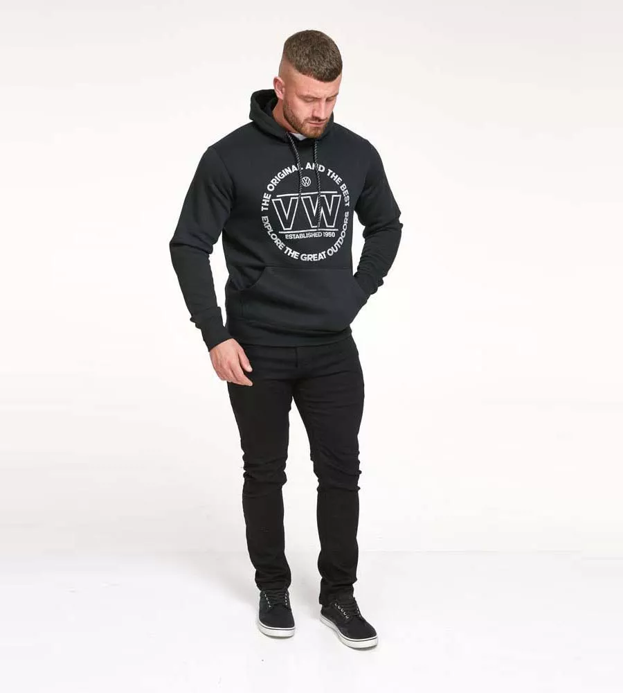 D555 Mens Official Volkswagen Printed Hoodie (BOURTON)