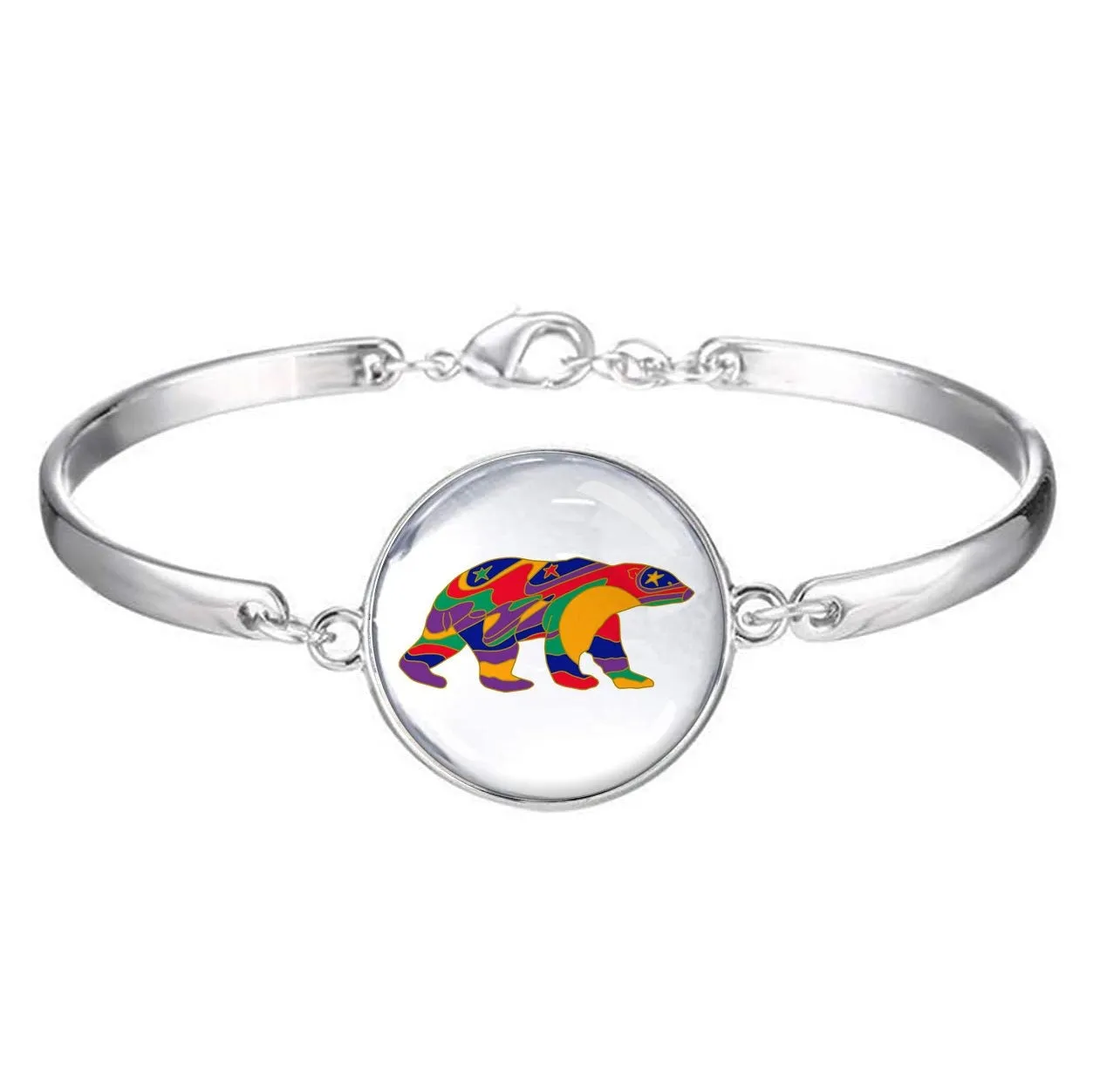 Dawn Oman Alpha Bear Dome Glass Bracelet