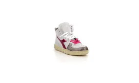 Diadora - Sneakers Haut Mi Basket Metal - White/Fucsia Red - Femme