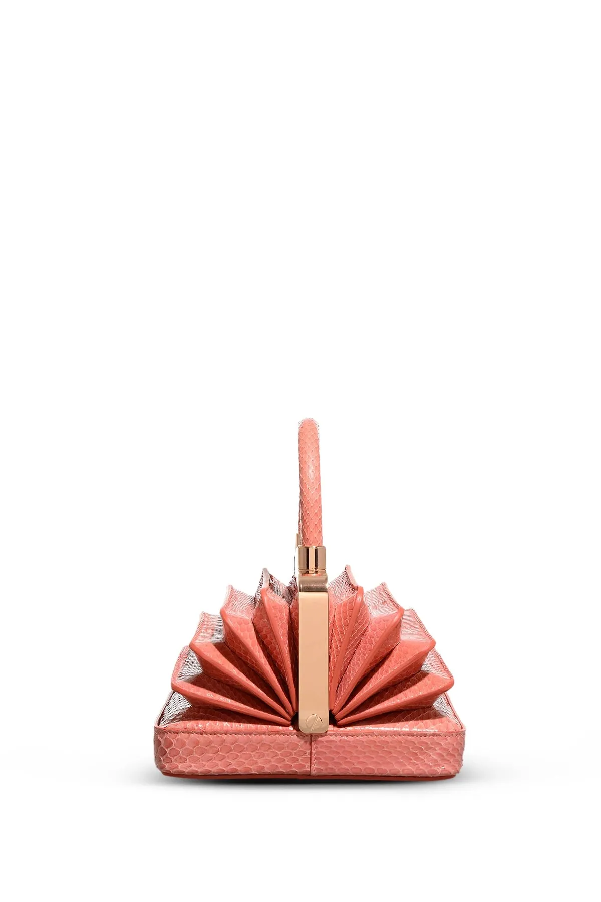 Diana Bag in Coral Snakeskin