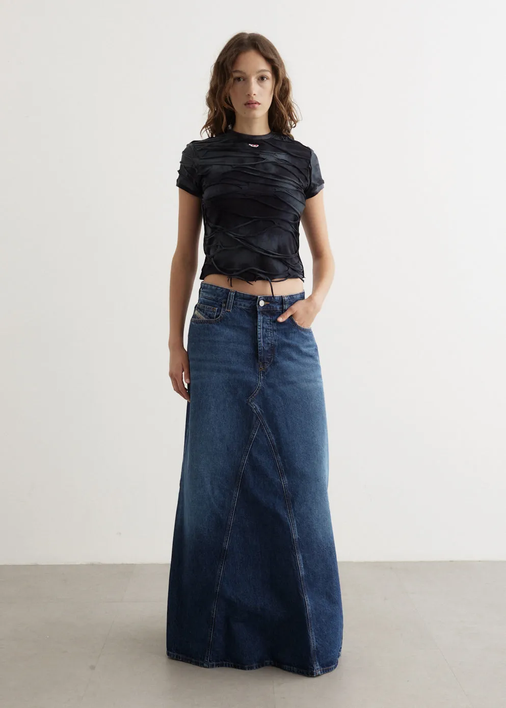 Diesel -  De-Pago Gonna Maxi Denim Skirt - Skirt