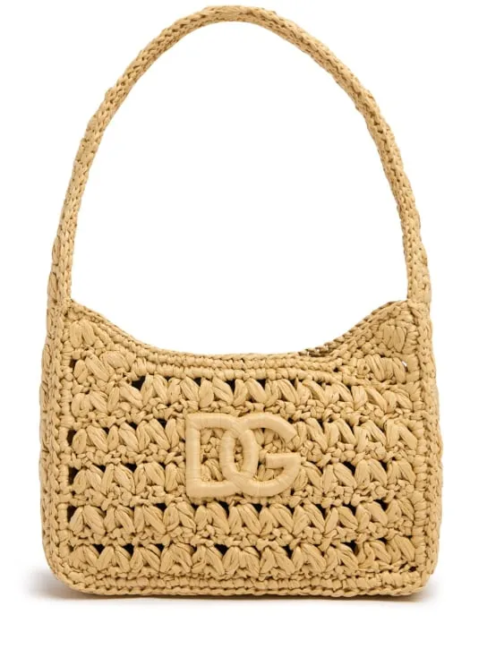 Dolce&Gabbana   3.5 raffia shoulder bag 