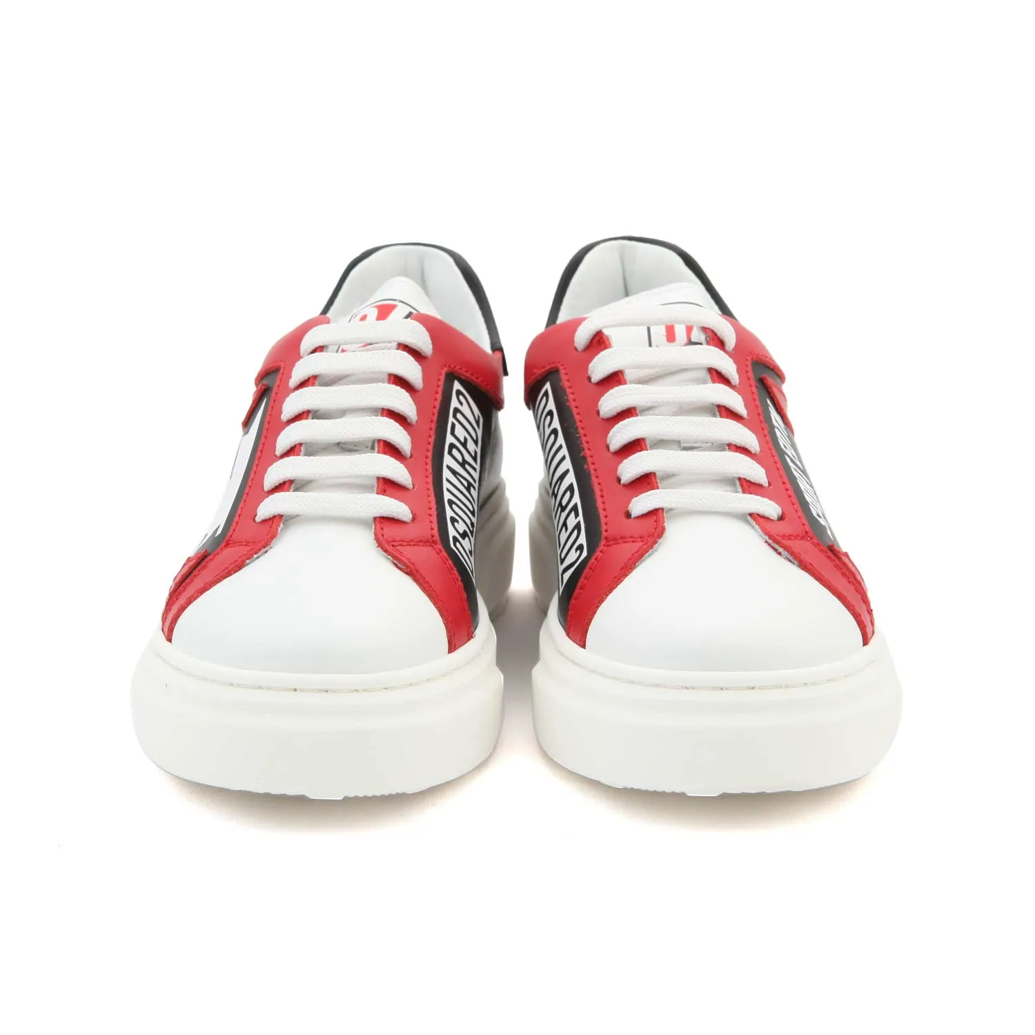 Dsquared2 Sneakers D2 Black Red And White Jr And Teen