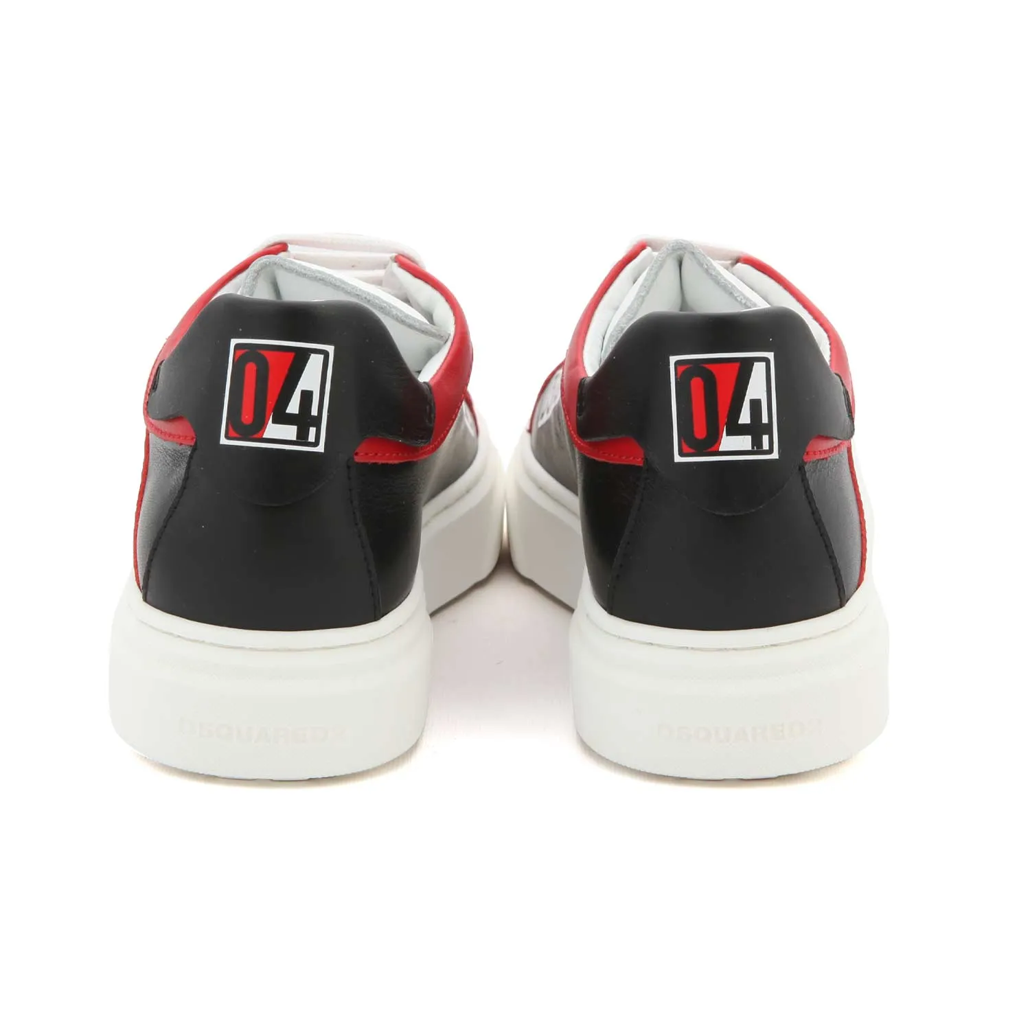 Dsquared2 Sneakers D2 Black Red And White Jr And Teen