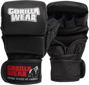 Ely MMA Sparring Gloves - Black/White - L/XL Gorilla Wear