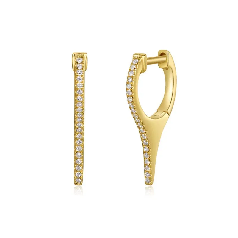 EMME DIAMOND SPIKE DROP EARRINGS