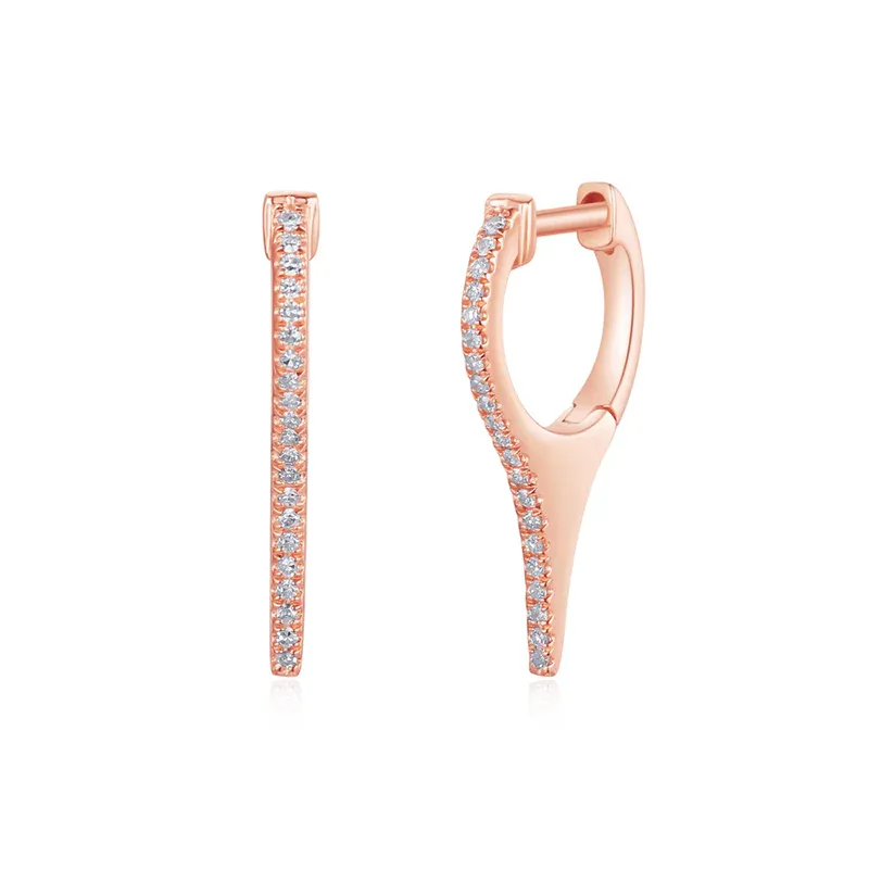 EMME DIAMOND SPIKE DROP EARRINGS