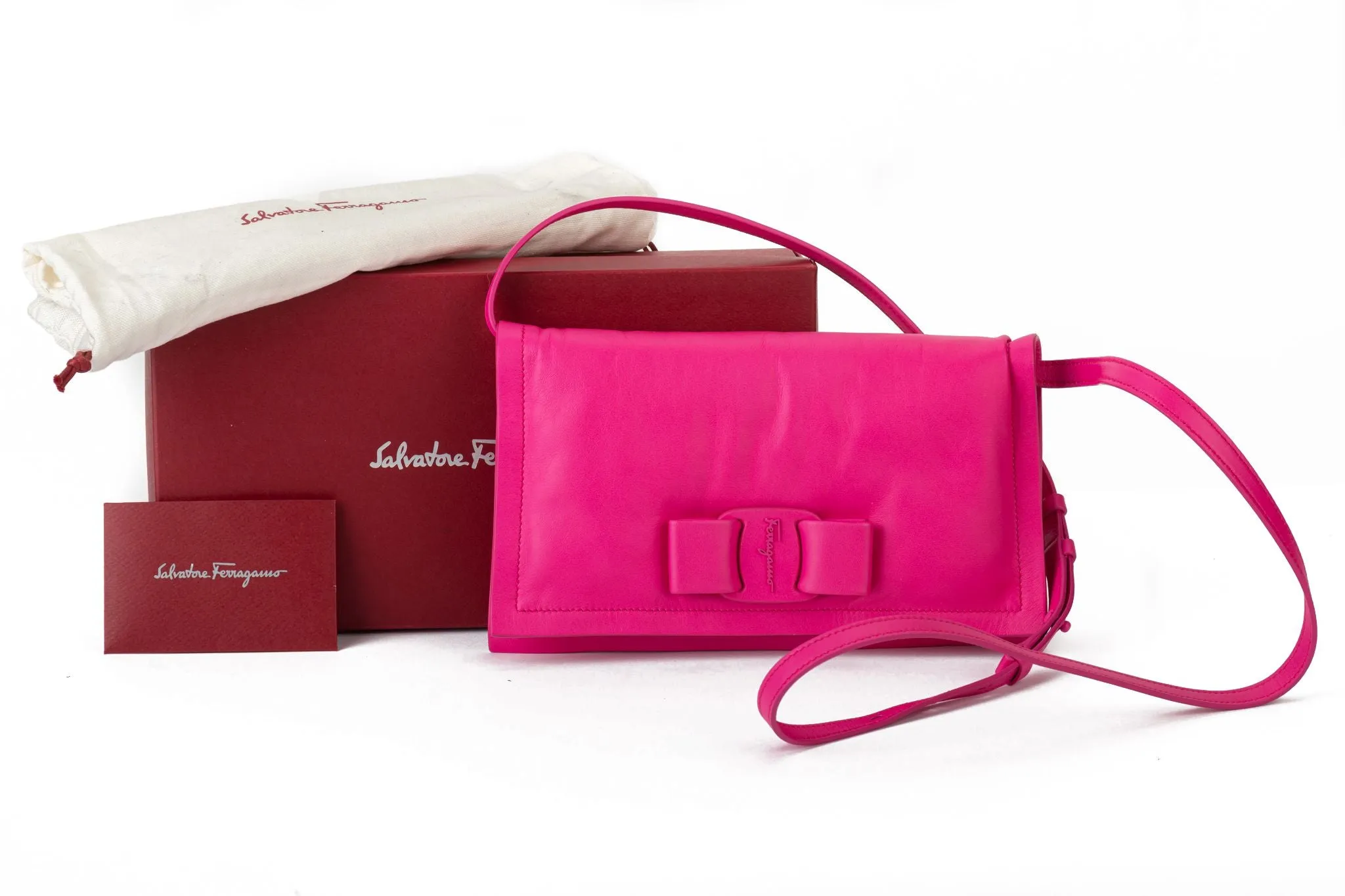 Ferragamo BNIB Fuchsia Cross Body Bag