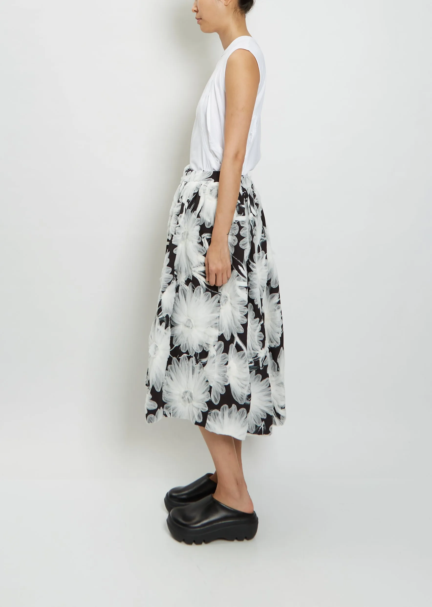 Flower Print Skirt